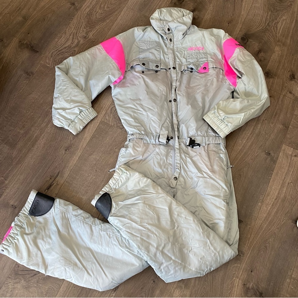 Nevica Gray and Hot Pink Ski Suit